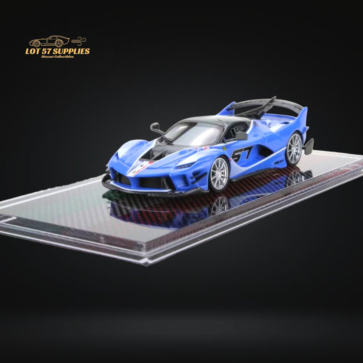 U2 Ferrari FXX-K Evo Sea Blue 1:64
