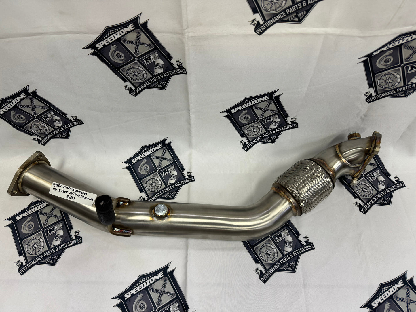 SPDZ1 K Series Header Downpipe 12-15 Civic Si & 13-15 Acura ILX Stainless Bellmouth