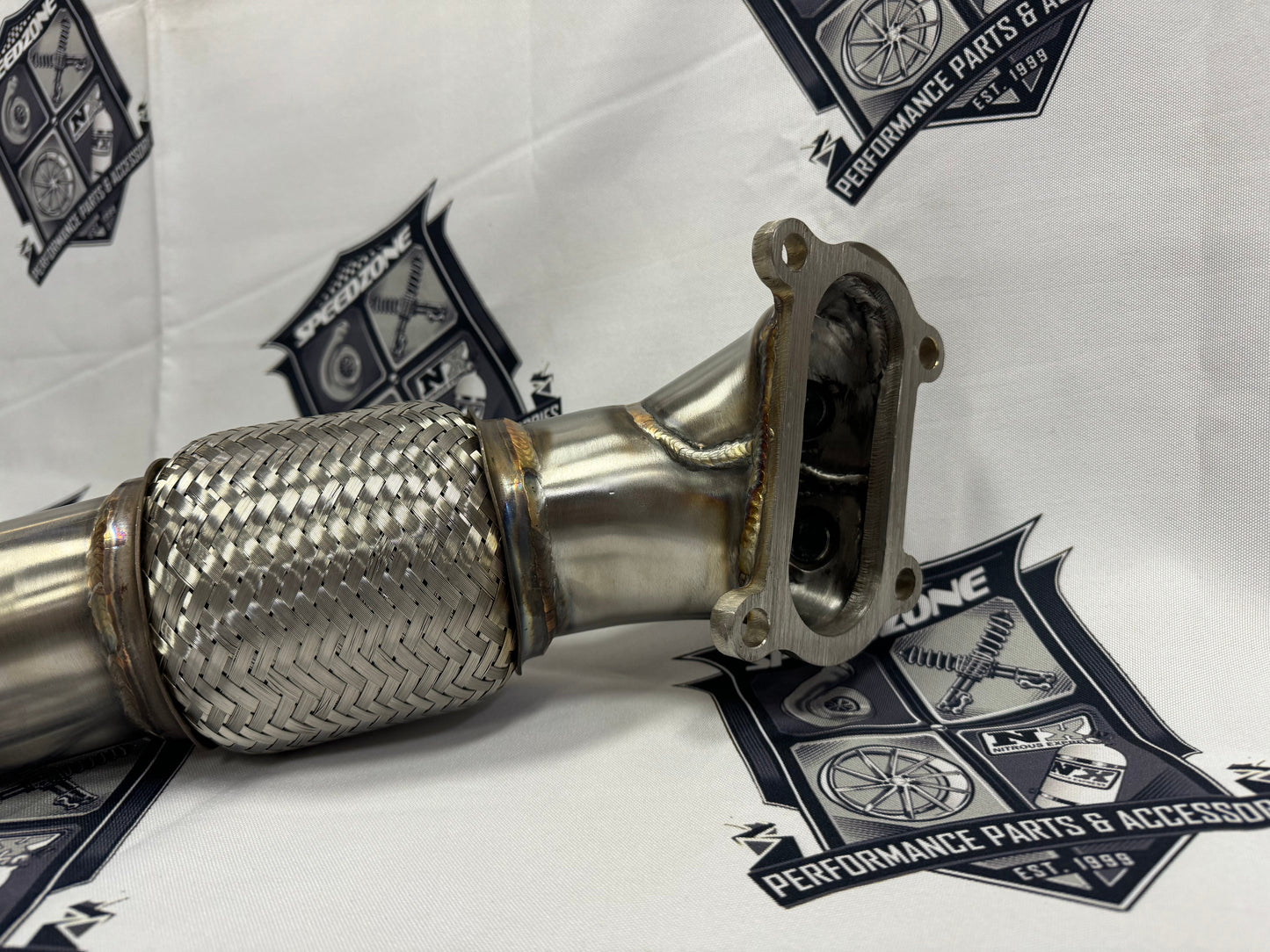 SPDZ1 K Series Header Downpipe 12-15 Civic Si & 13-15 Acura ILX Stainless Bellmouth