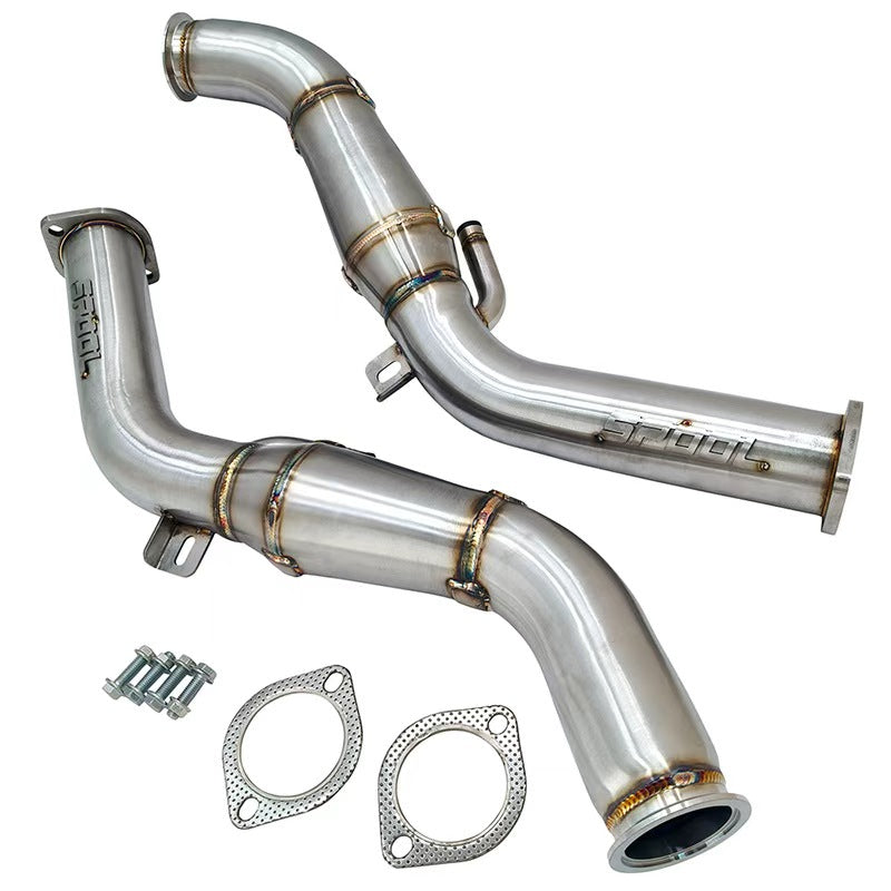 Spool VR30DDTT Full 4 Inch Downpipes Upgrade [Race Downpipes] | Infiniti Q50 Q60 RZ34 [VR30]