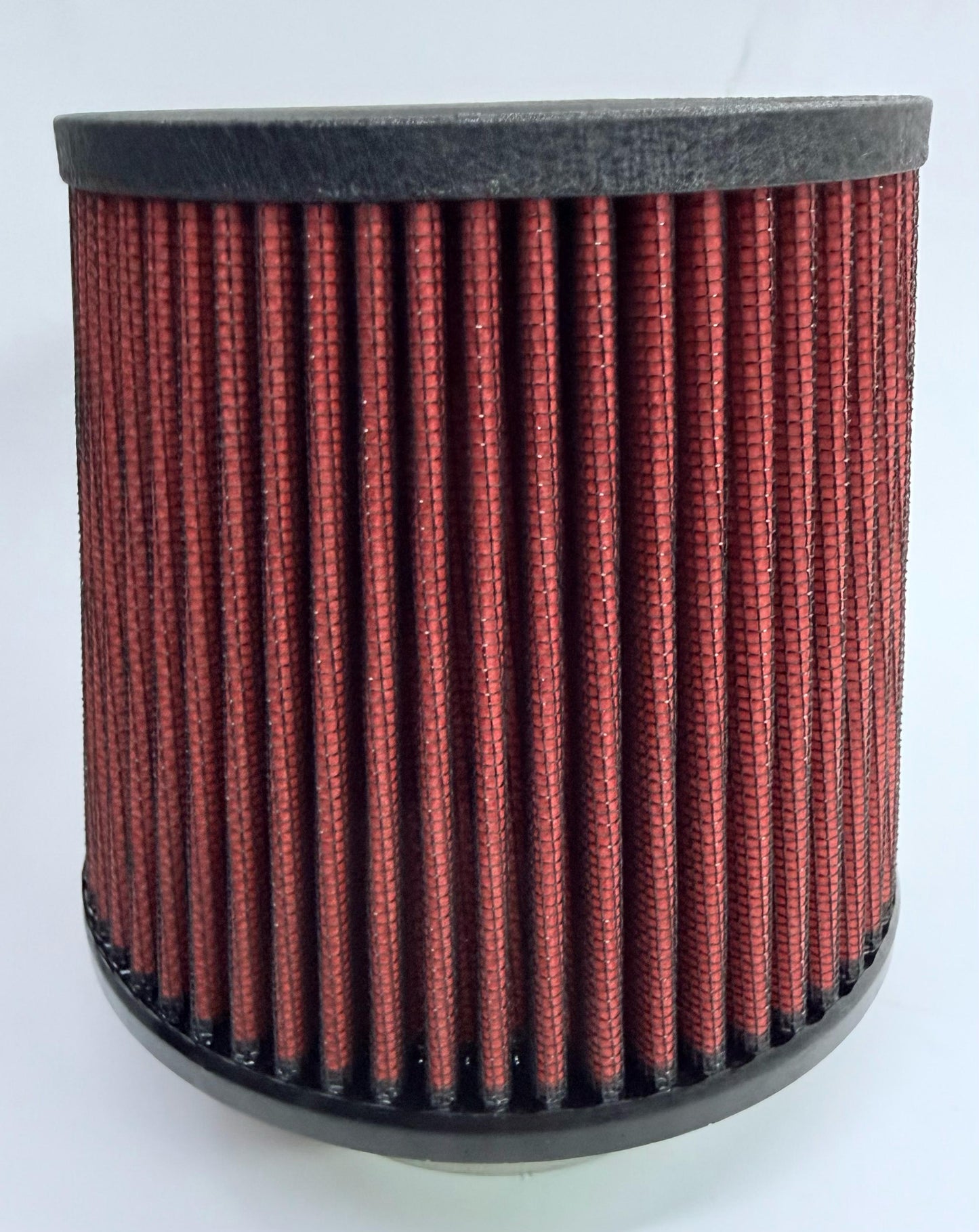 SPDZ1 High-Flow Performance Intake Filter – 3" Inlet, Pre-Oiled, Black Wrinkle w/ Red Media (Universal)