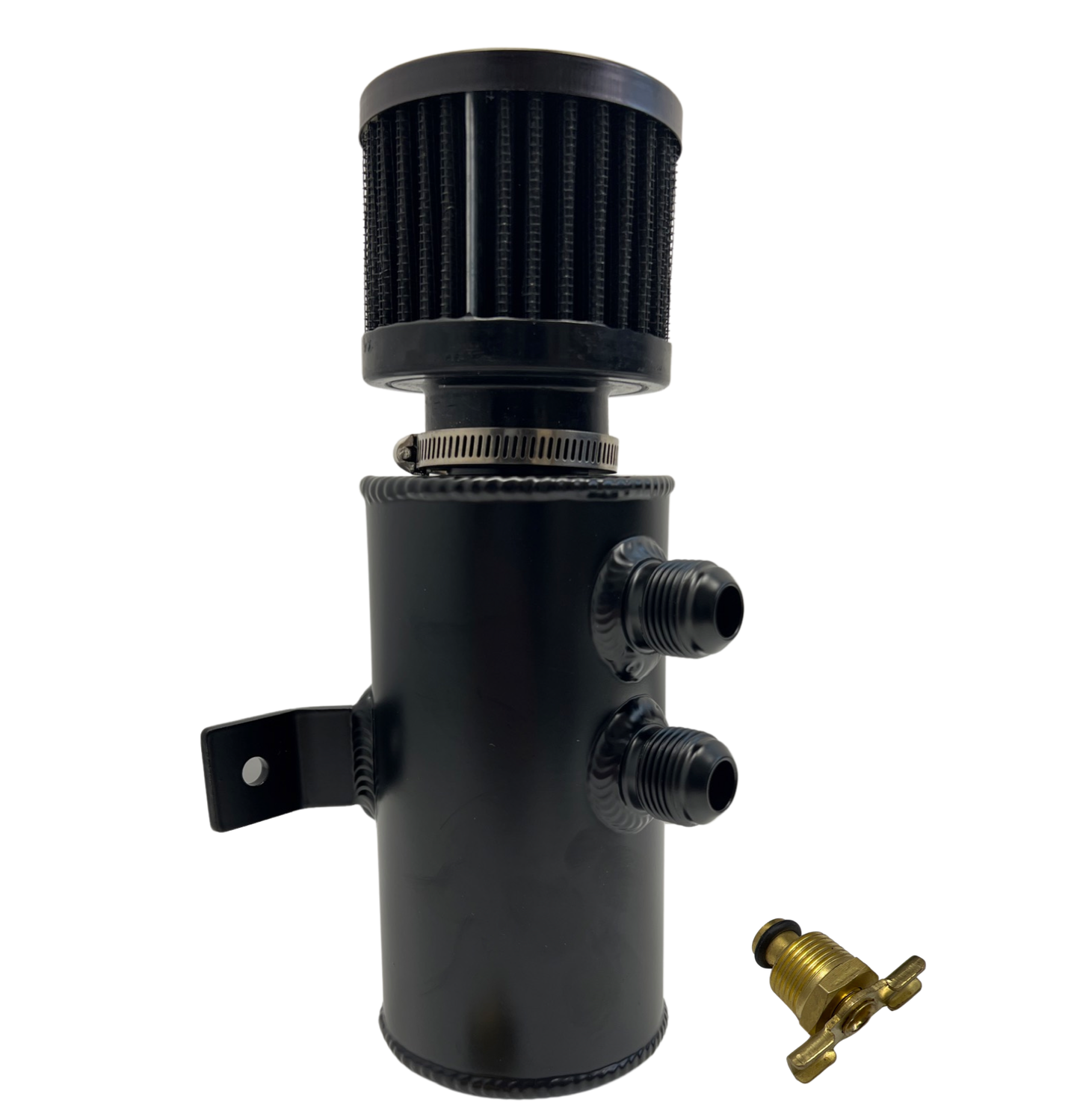 AN10 Universal Filtered Performance Oil Catch Can  2 Port -10AN Air Filter