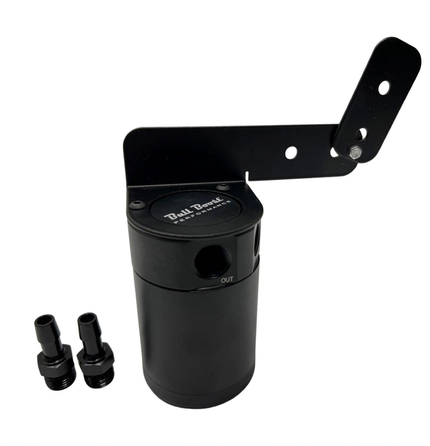 Universal Performance Oil Catch Can 2 Port -10AN + Mounting Bracket Kit Turbo V2