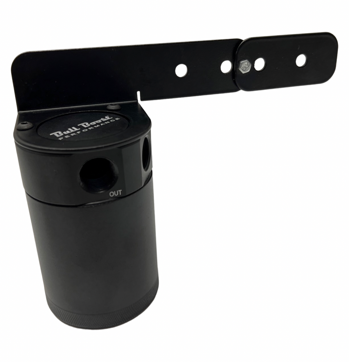 Universal Performance Oil Catch Can 2 Port -10AN + Adjustable Mounting Bracket Kit Turbo V2