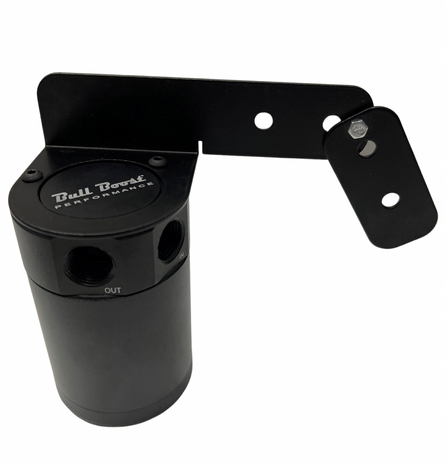 Universal Performance Oil Catch Can 2 Port -10AN + Adjustable Mounting Bracket Kit Turbo V2