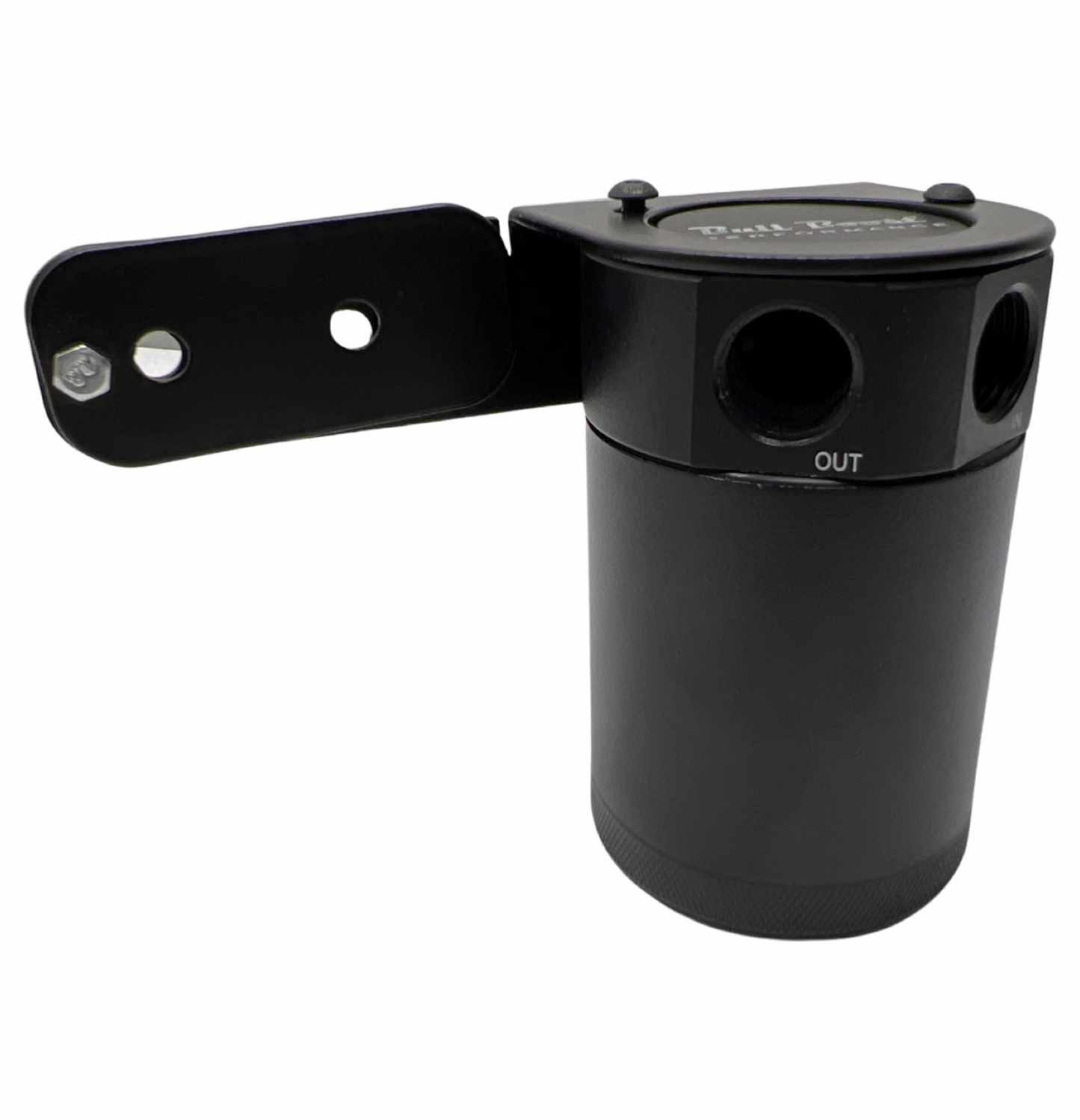 Universal Performance Oil Catch Can 2 Port -6AN + Adjustable Mounting Bracket Kit Turbo V2