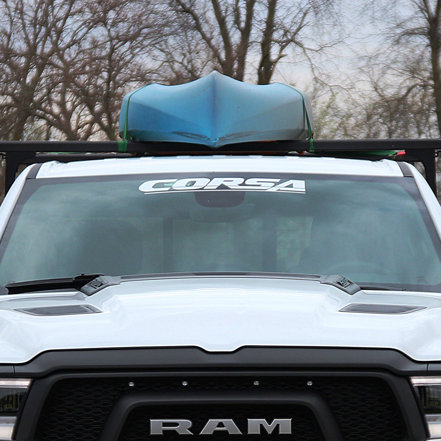 Corsa White / CORSA Windshield Banner (Die Cut) | 24 in