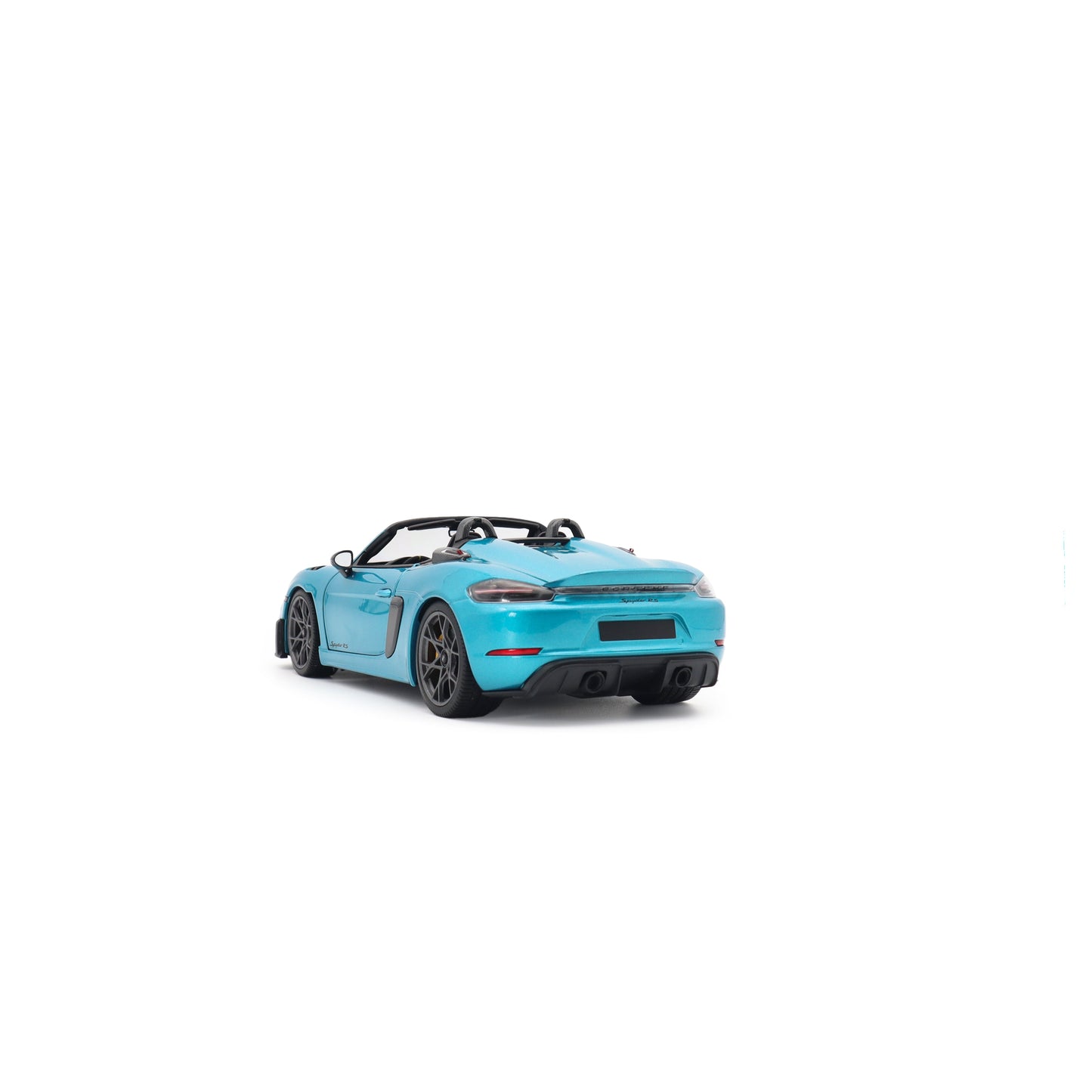 Minichamps 2024 Porsche 718 Cayman Spyder RS w/ Weissach Package Ipanema Blue 1:18