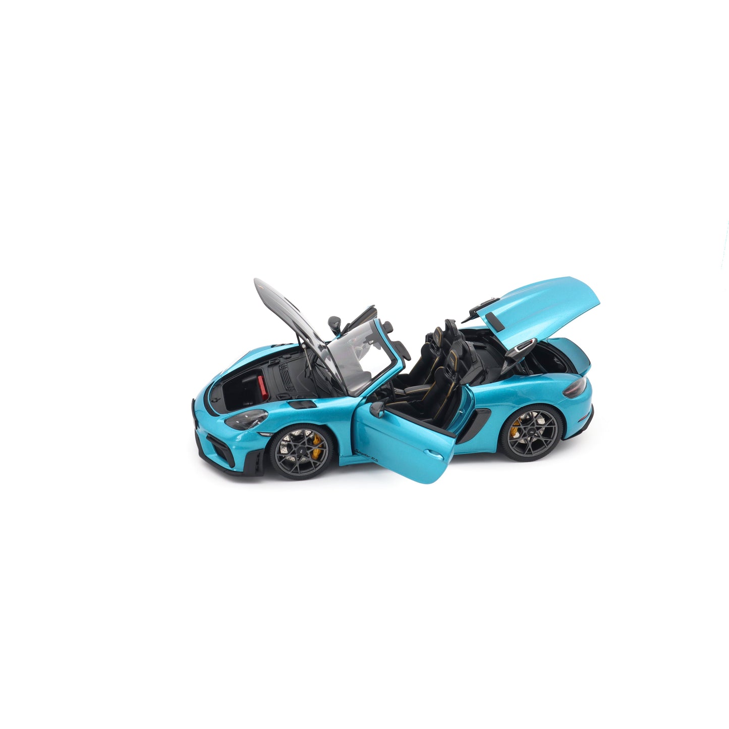 Minichamps 2024 Porsche 718 Cayman Spyder RS w/ Weissach Package Ipanema Blue 1:18