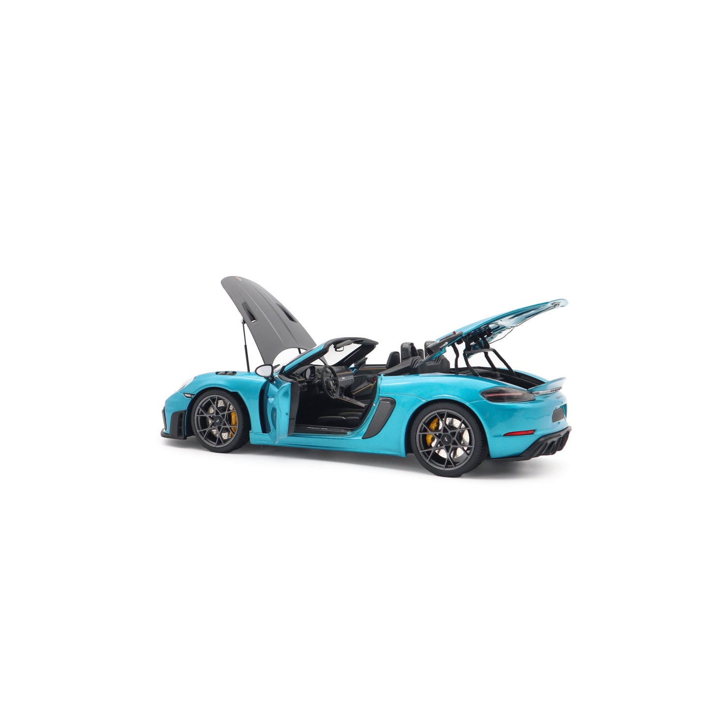 Minichamps 2024 Porsche 718 Cayman Spyder RS w/ Weissach Package Ipanema Blue 1:18