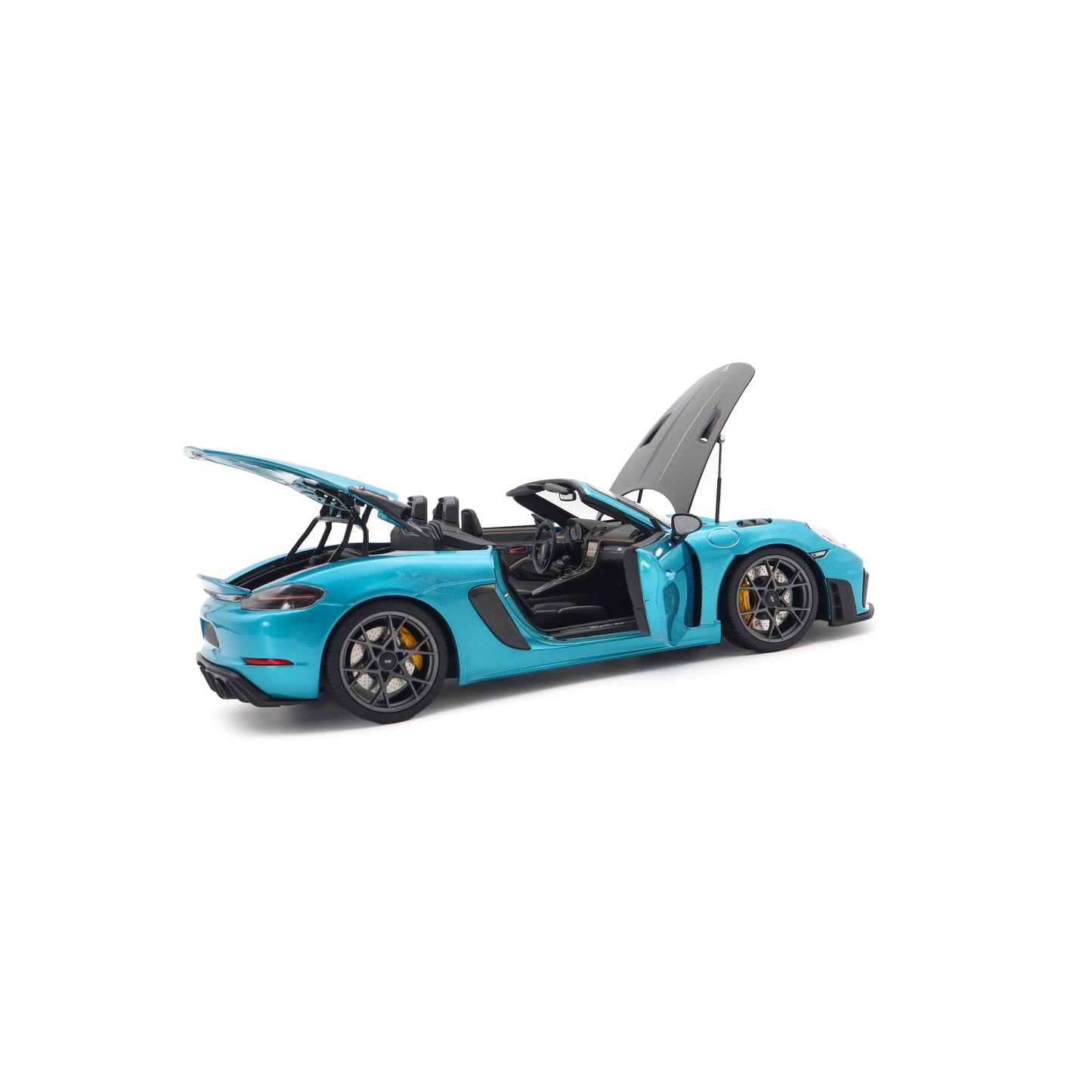 Minichamps 2024 Porsche 718 Cayman Spyder RS w/ Weissach Package Ipanema Blue 1:18