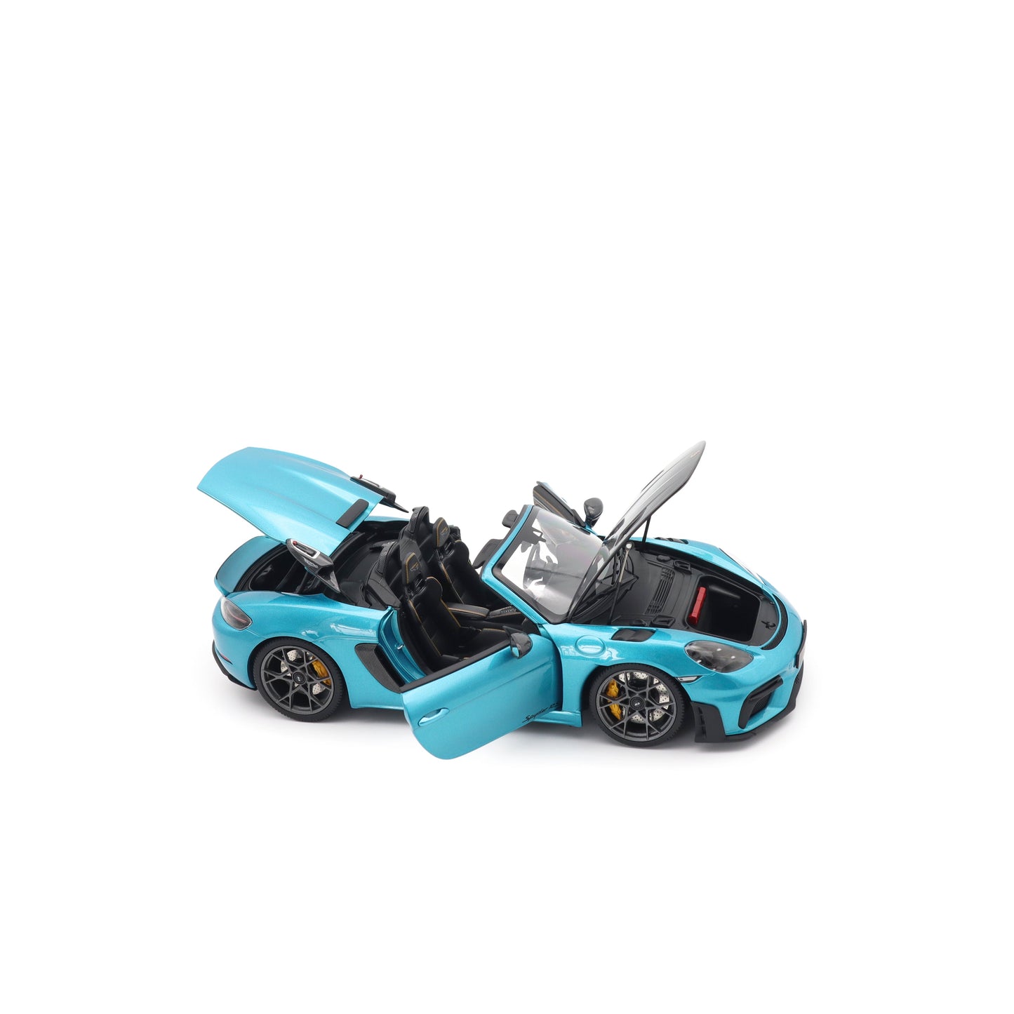 Minichamps 2024 Porsche 718 Cayman Spyder RS w/ Weissach Package Ipanema Blue 1:18