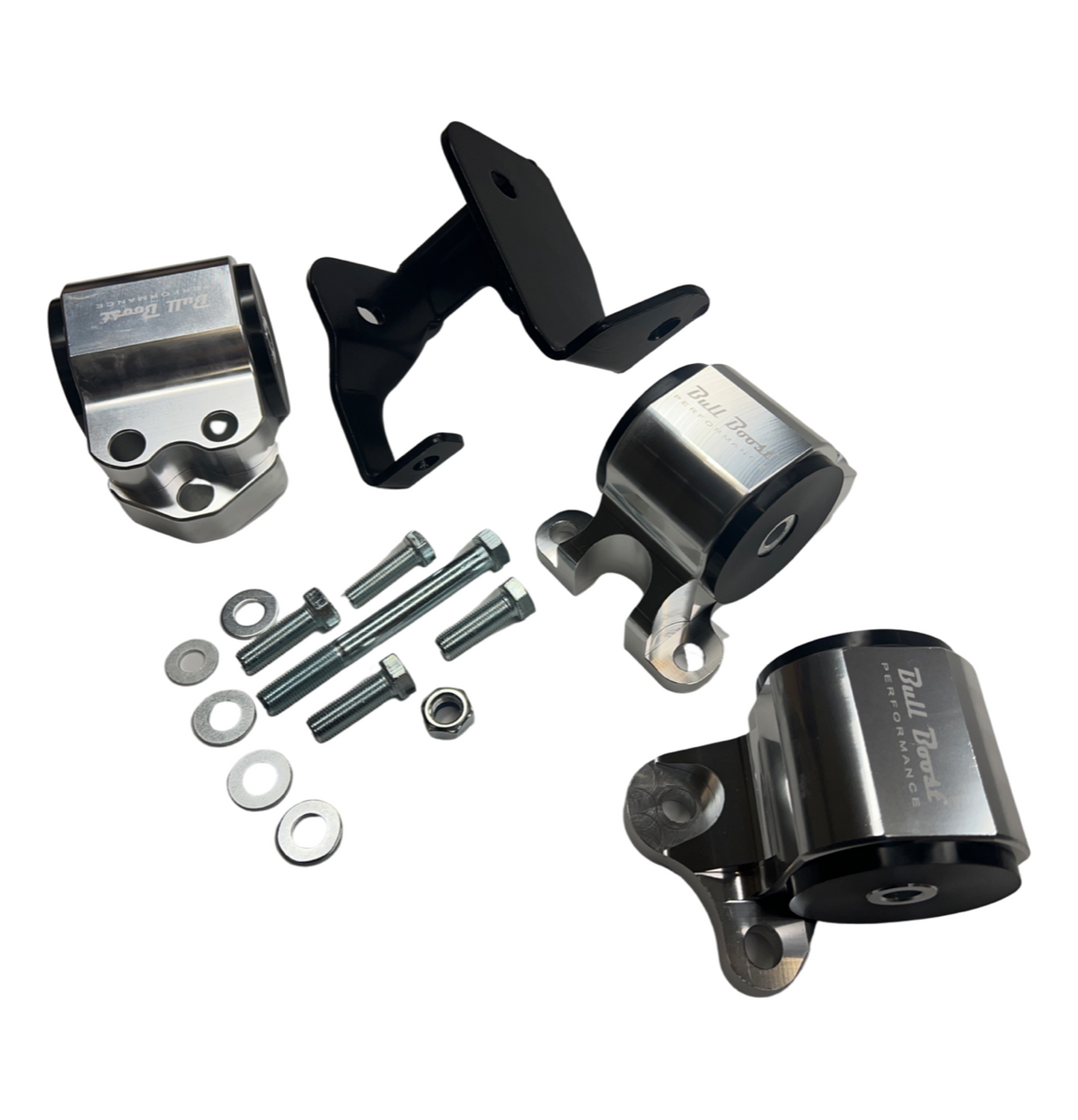 Bull Boost Performance D-Series 3 Bolt Billet Motor Mount Swap Kit 96-00 Polyurethane D15 D16 EK