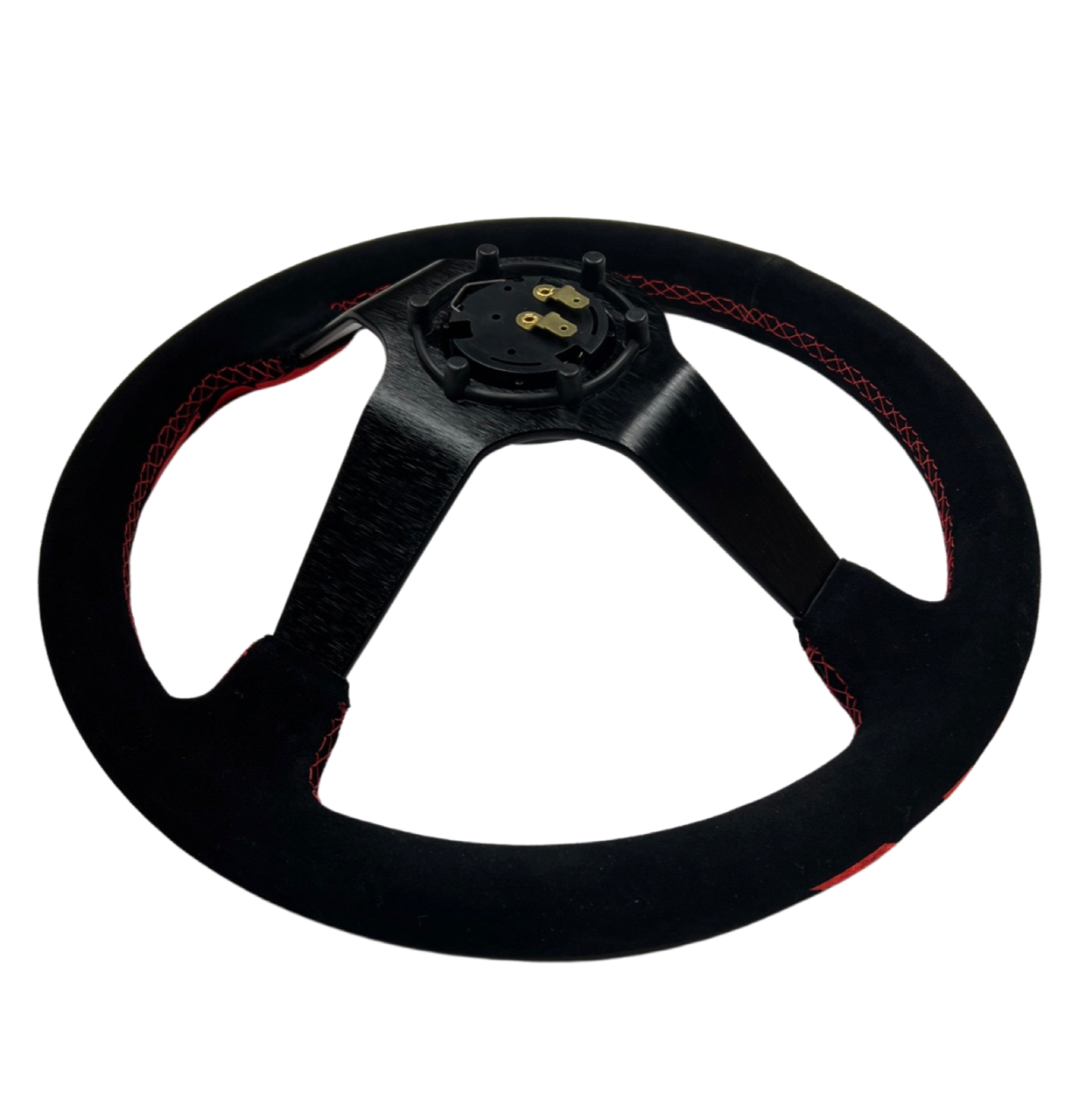 Rising Sun Suede Steering Wheel Hub Adapter Kit For BMW E46 M3 316 318 320 323 325 328 330 Mini Cooper