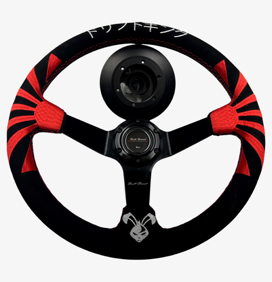 Bull Boost Performance Japan 350mm Steering Wheel + Short Hub Adapter Kit For Mazda Miata RX-7...