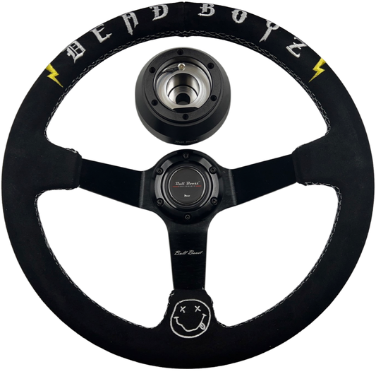 Bull Boost Performance Deadboyz Suede Steering Wheel Hub Adapter For Dodge GM Buick Chevy Vehicles