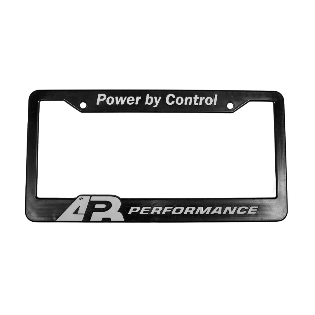 APR Performance Plastic License Plate Frame Raised Letters - Black