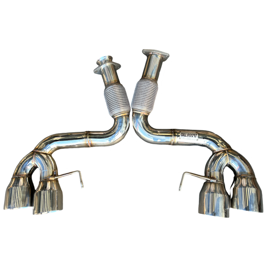 STRATEC SYSTEMS Exhaust for Chevrolet Corvette C8 2020+ Polish Tips 6.2L V8 3" Catback Exhaust