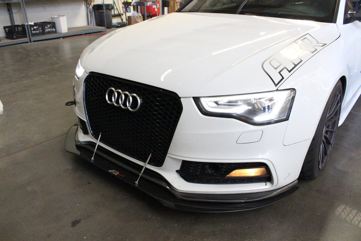 Audi S5 2008-2012 (Stock Bumper)- Carbon Fiber Front Wind Splitter