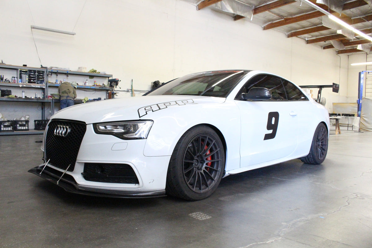 Audi S5 2008-2012 (Stock Bumper)- Carbon Fiber Front Wind Splitter