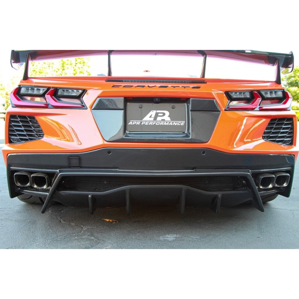 Carbon Fiber Rear Diffuser-Chevrolet Corvette C8 Stingray Z51