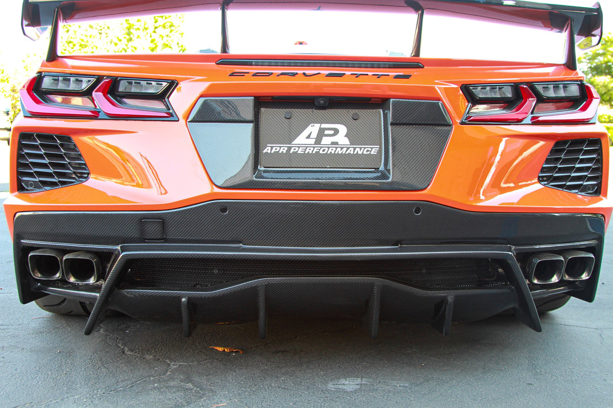Carbon Fiber Rear Diffuser-Chevrolet Corvette C8 Stingray Z51