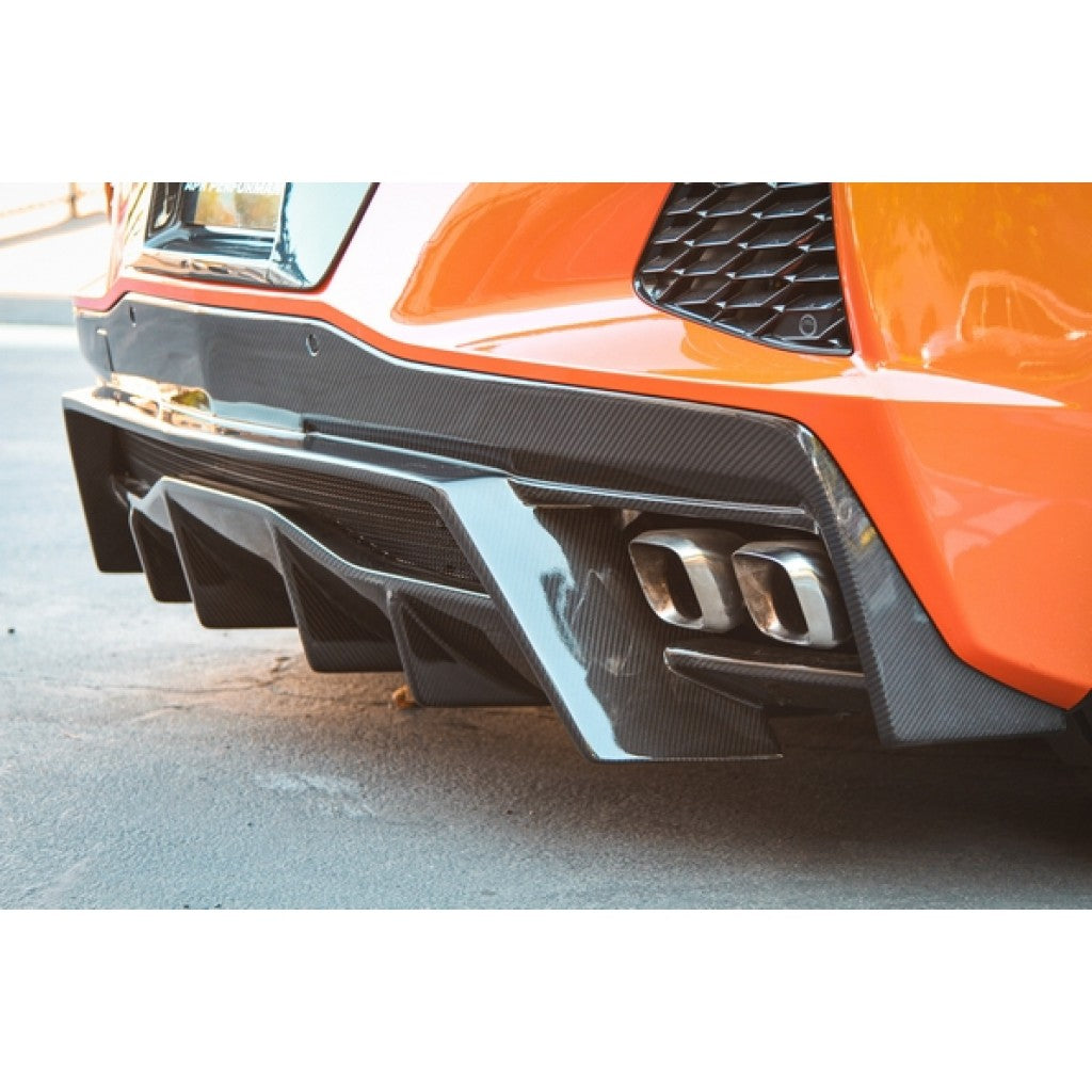 Carbon Fiber Rear Diffuser-Chevrolet Corvette C8 Stingray Z51