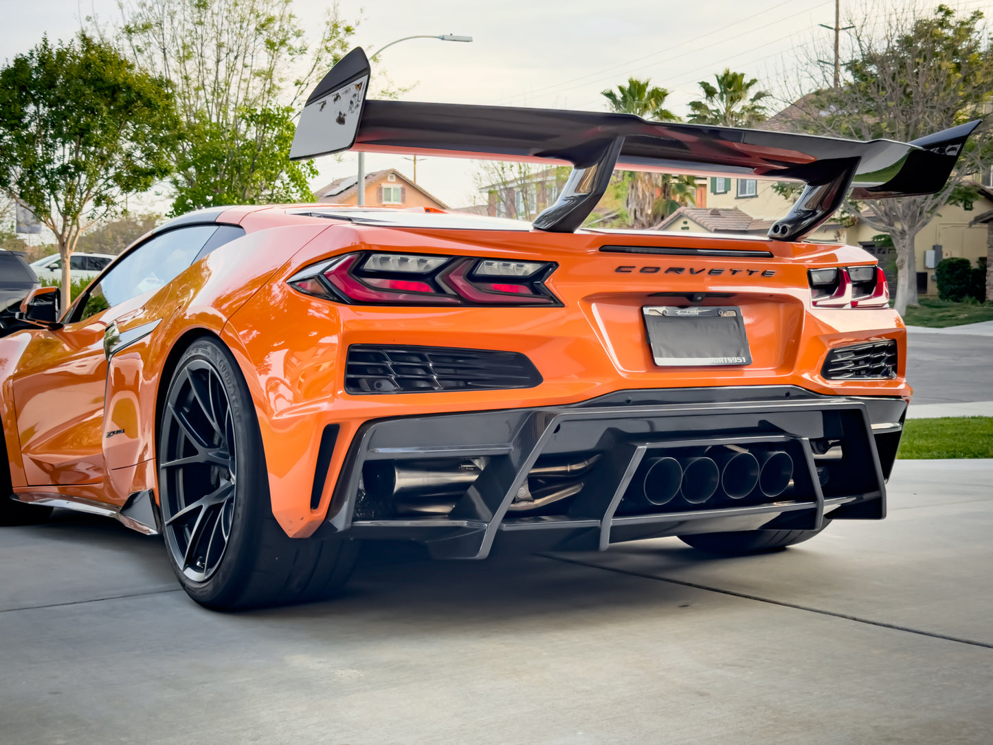 Z07R Rear Diffuser | C8 Z06/Eray/Stingray/ZR1/GS/GSX Fitment | 2x2 V Weave Carbon