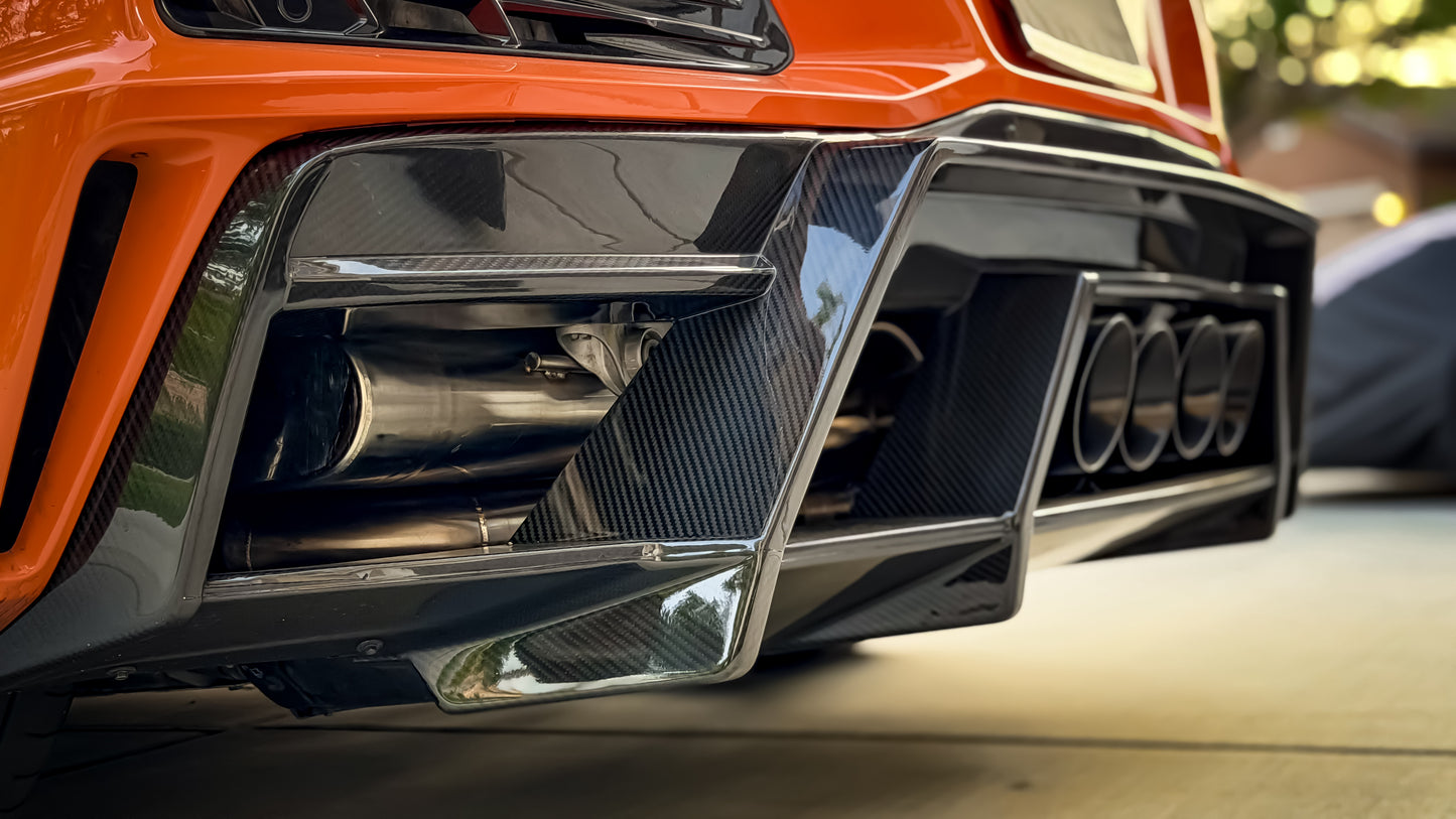 Z07R Rear Diffuser | C8 Z06/Eray/Stingray/ZR1/GS/GSX Fitment | 2x2 V Weave Carbon