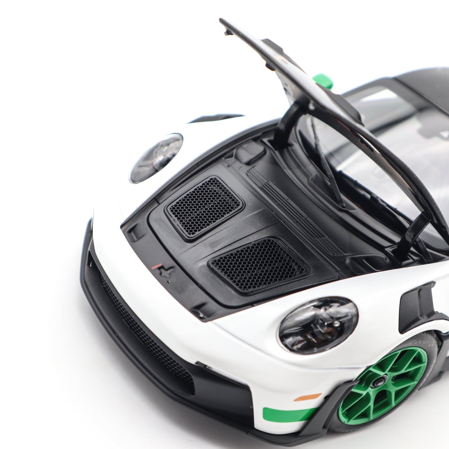 Norev 2022 Porsche 911 992 GT3 RS Weissach Package Tribute Edition White w/ Green 1:18