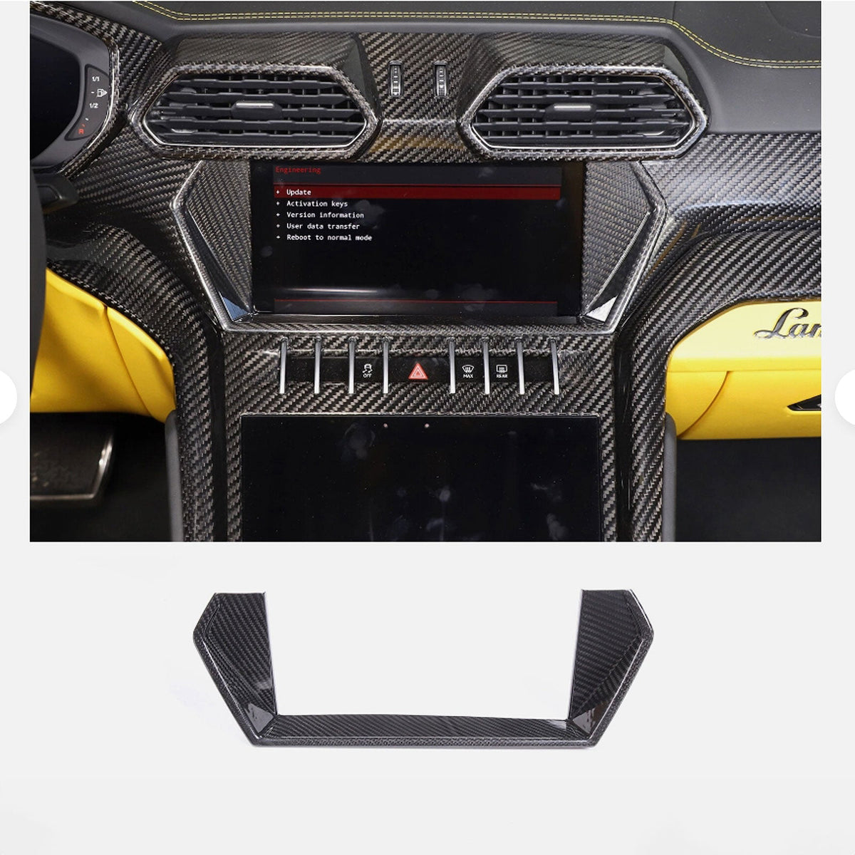 Bull Boost Performance Full Carbon Fiber Interior Trim Cover Set Fits Lamborghini URUS Lambo...