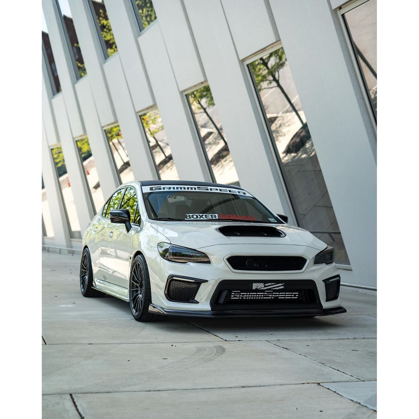 JDMuscle [15-21 WRX/STI] Prepreg Carbon Fiber Hood Scoop V1