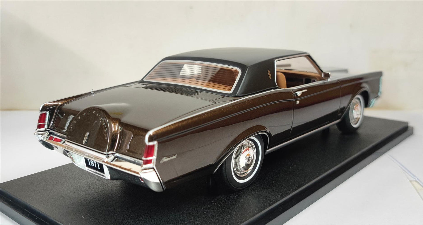 Cult-Scale 1971 Lincoln Continental Mark III Brown Metallic 1:18