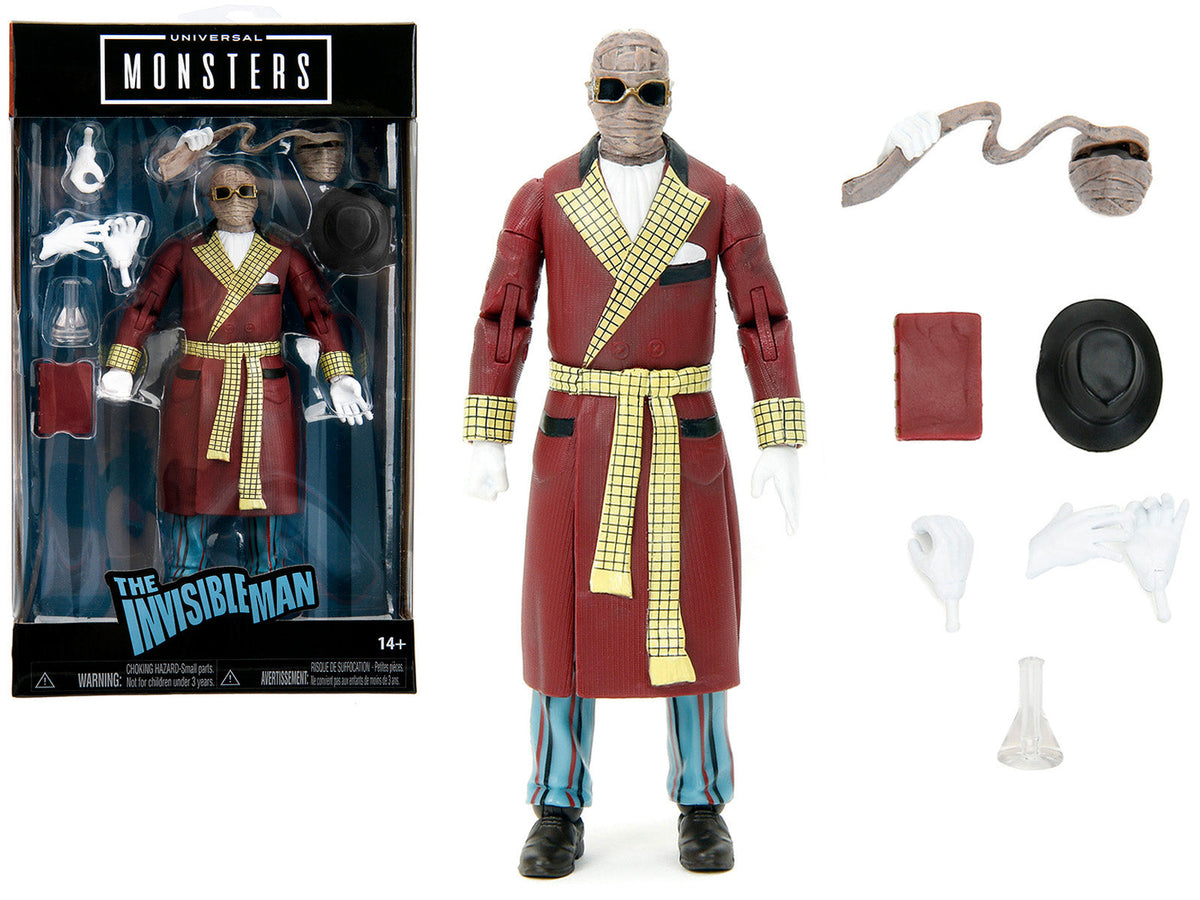 Rapid Vehicles The Invisible Man 6" Moveable Figure with Accessories and Alternate Head and Hands...