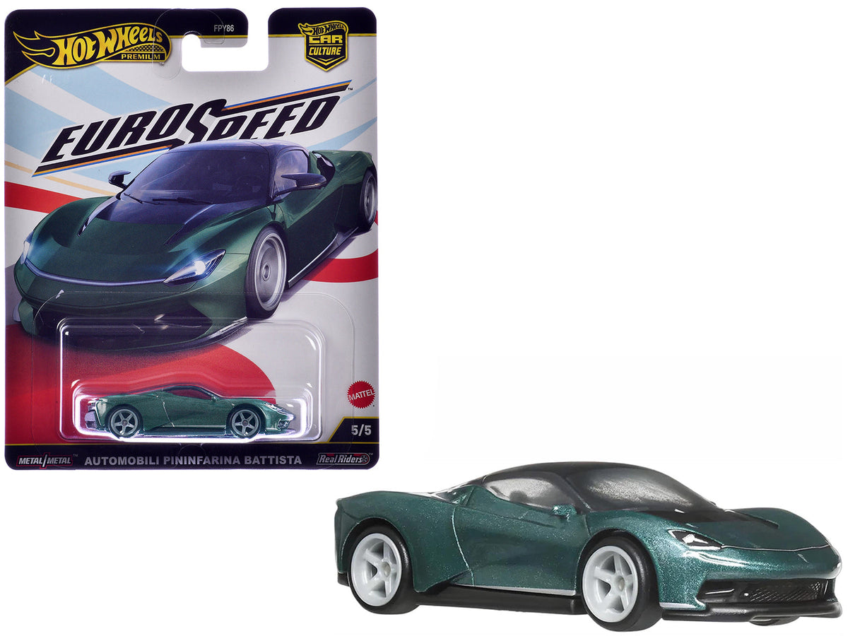 Rapid Vehicles Automobili Pininfarina Battista Green Metallic with Black Top "Euro Speed" Series...