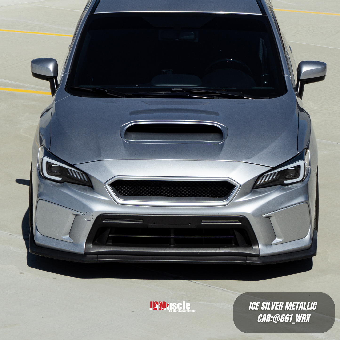JDMuscle [18-21 WRX/STI] CS Style V2 Front Bumper Grille | Paint Matched/Gloss Black