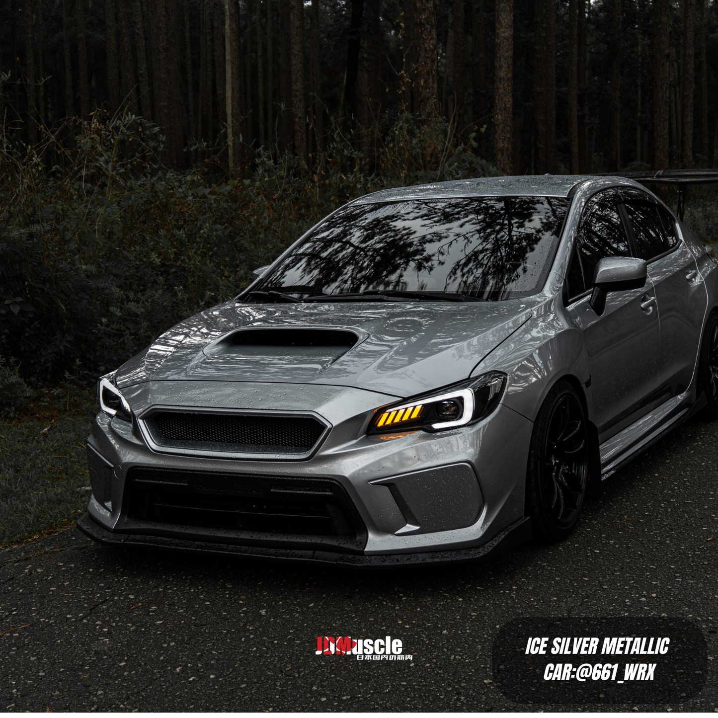 JDMuscle [18-21 WRX/STI] CS Style V2 Front Bumper Grille | Paint Matched/Gloss Black