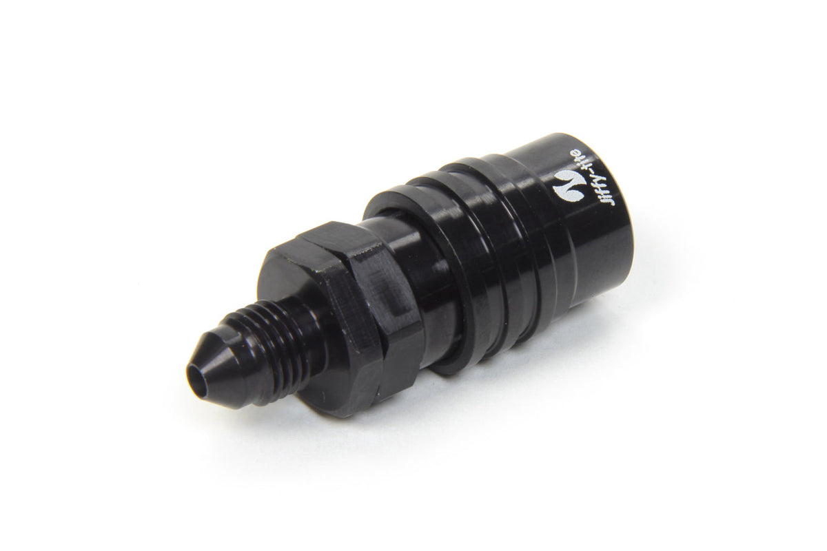 Q/R #3 Male Str to #3 Socket Valved Black - 21403J