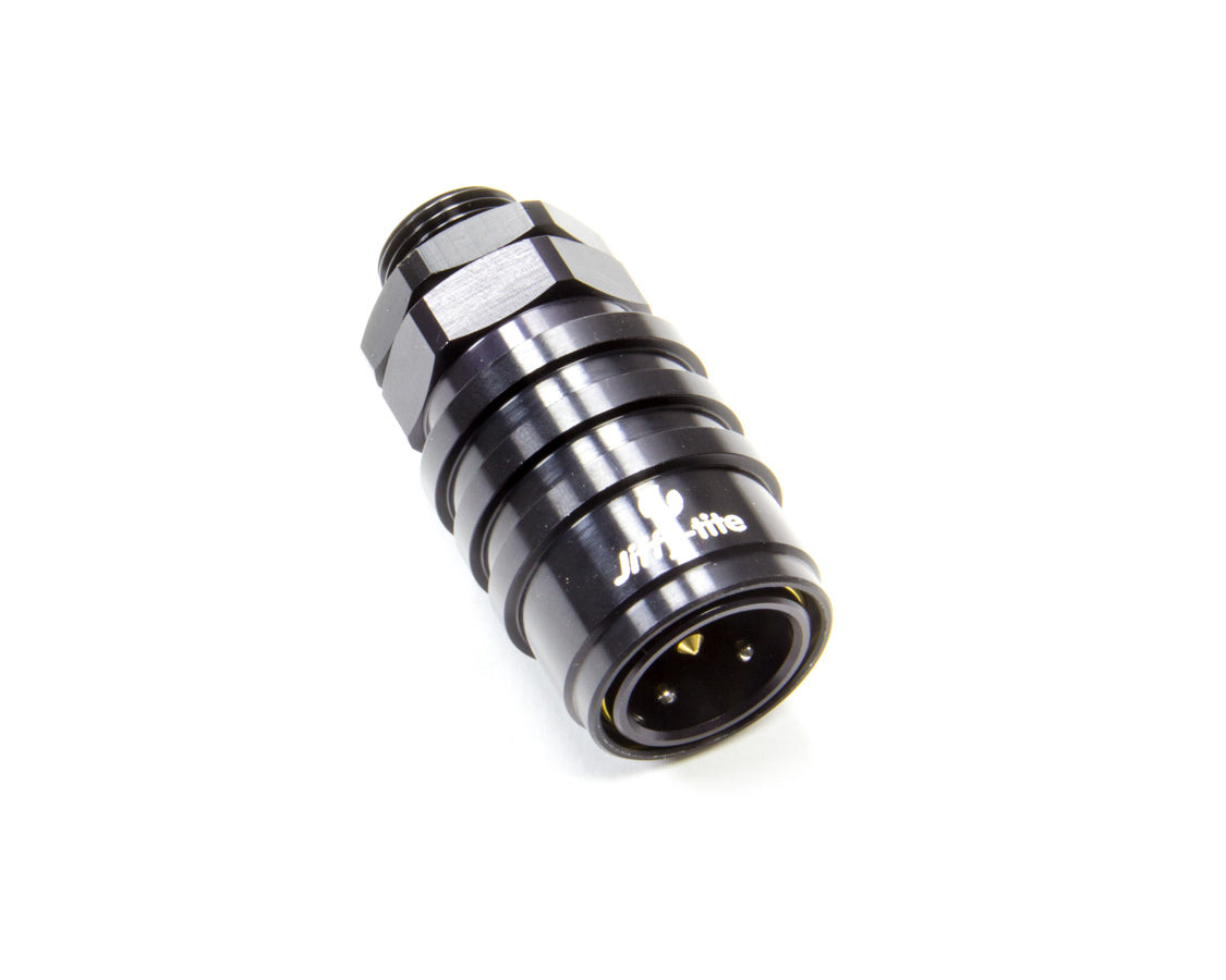 Q/R Male #8 ORB to #8 Socket Valved Black - 51108J