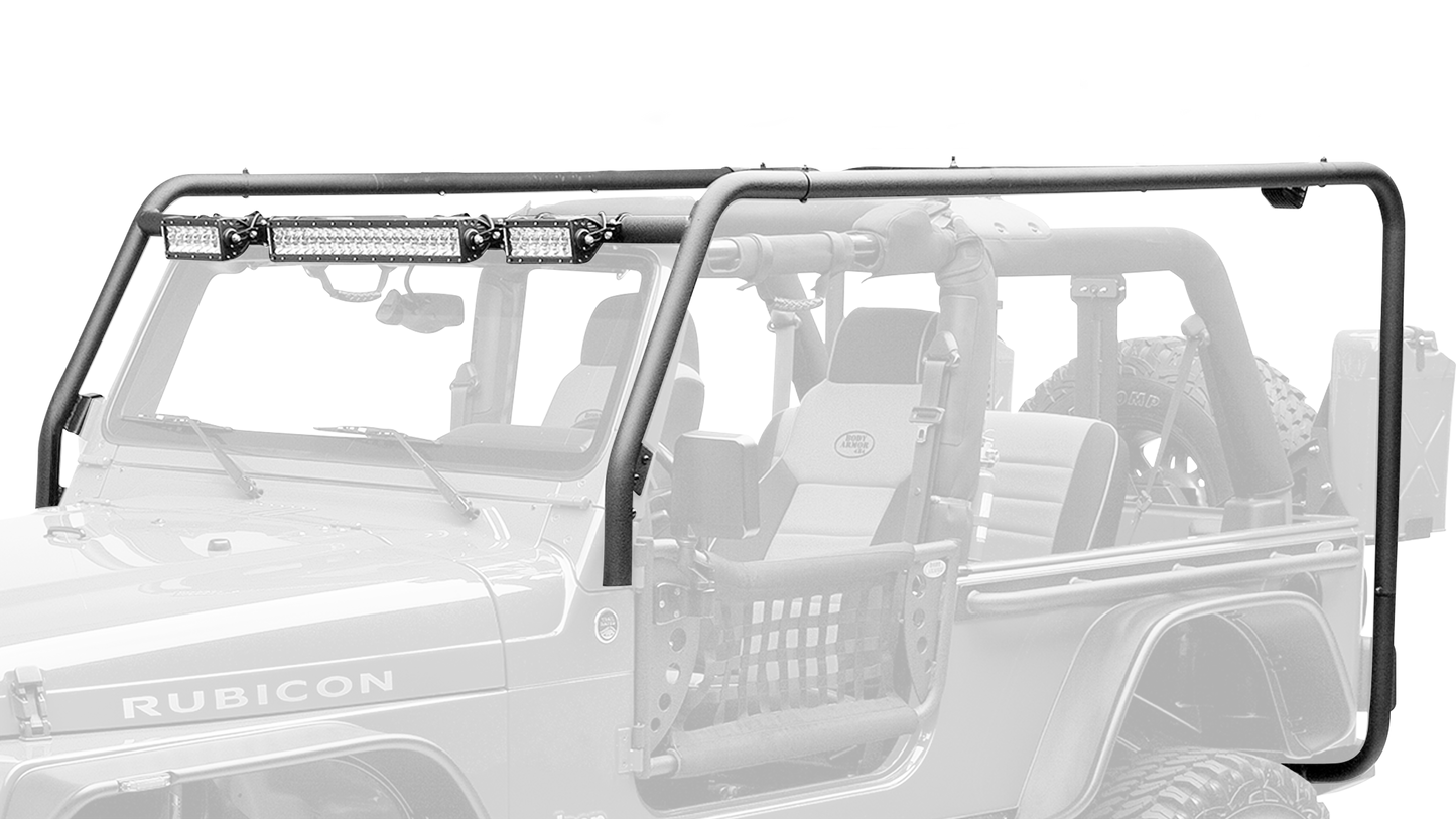Body Armor 4x4 07-18 Jeep Wrangler JK 2/4dr Roof Rack Front/Rear Frame Kit JK-711