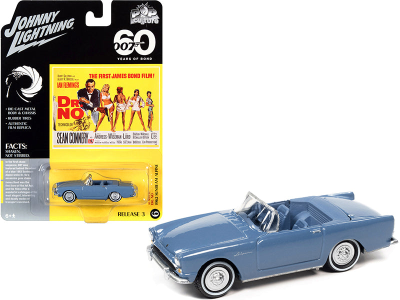 Rapid Vehicles 1962 Sunbeam Alpine Convertible Lake Blue James Bond 007 "Dr. No" (1962) Movie...