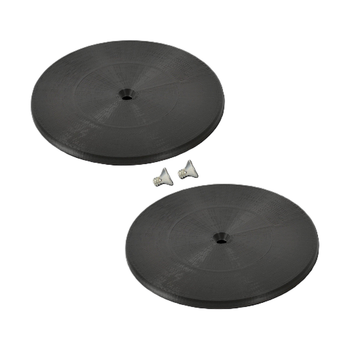 Nose Duct Cap 3IN Plastic Black Pair - 17031