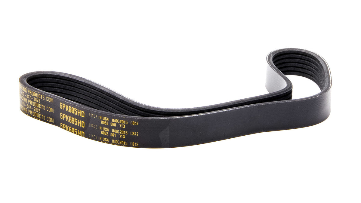Serpentine Belt 27.362 Long 6 Rib - 6PK695HD