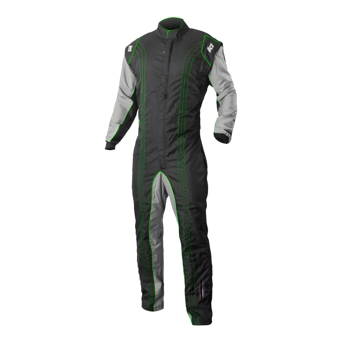 Suit Karting GK2 Youth 2X-Small Black/Green - 10GK2V2XS
