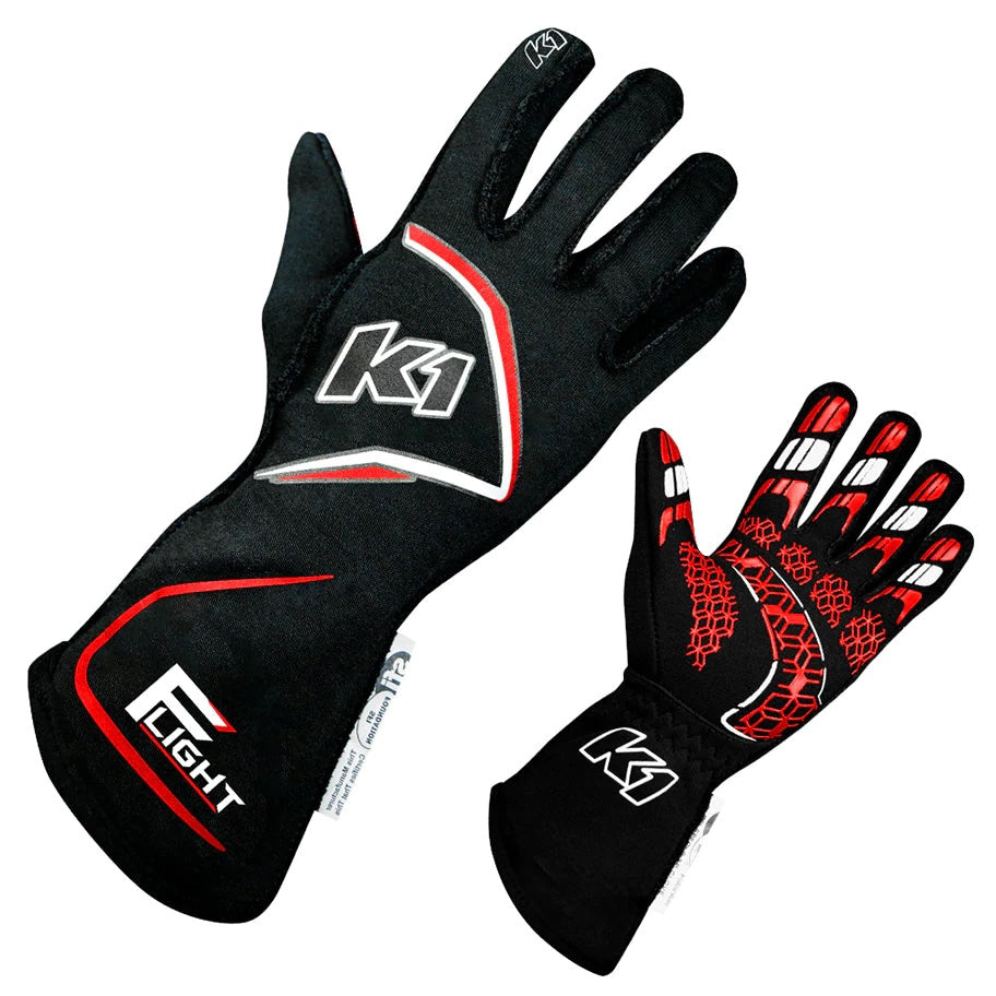 Gloves Flight Large Black-Red - 23FLTNRL