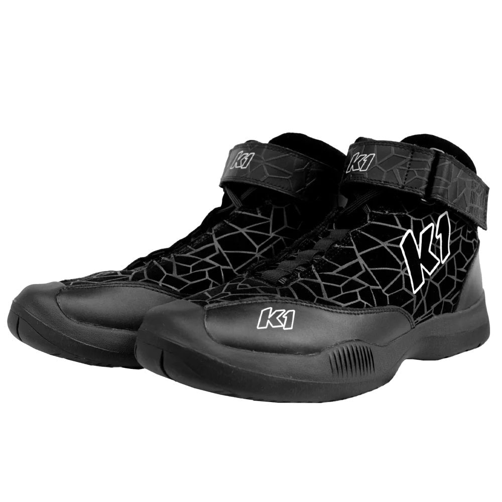 Crew Shoe Versus Nomex Size 8.5 Black SFI 3.3/5 - 24VERN85
