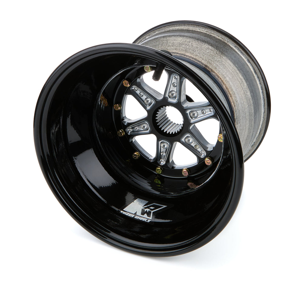 Wheel 1.75 27spl 10in x 8in 3in BS Black - 1083SPB