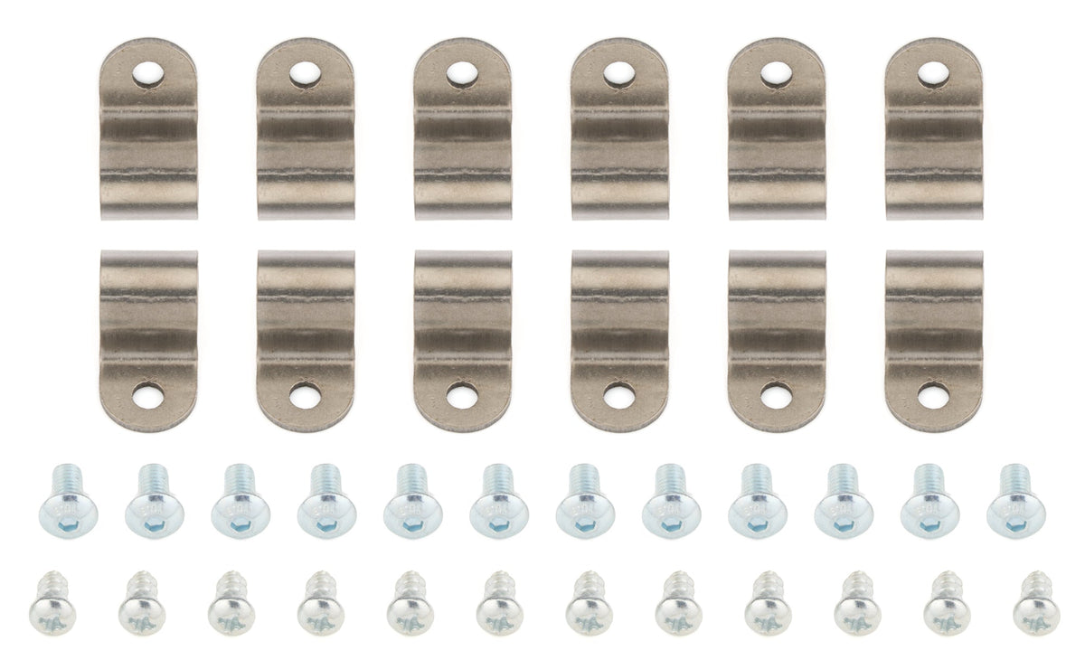 1/2in Stainless Steel Single Line Clamps 12Pk - KICLC3500