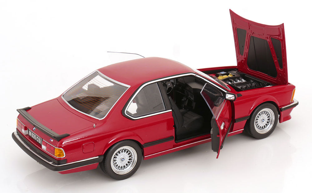 KK-Scale 1987 BMW M635 CSi (E24) Coupe Dark Red Metallic 1:12