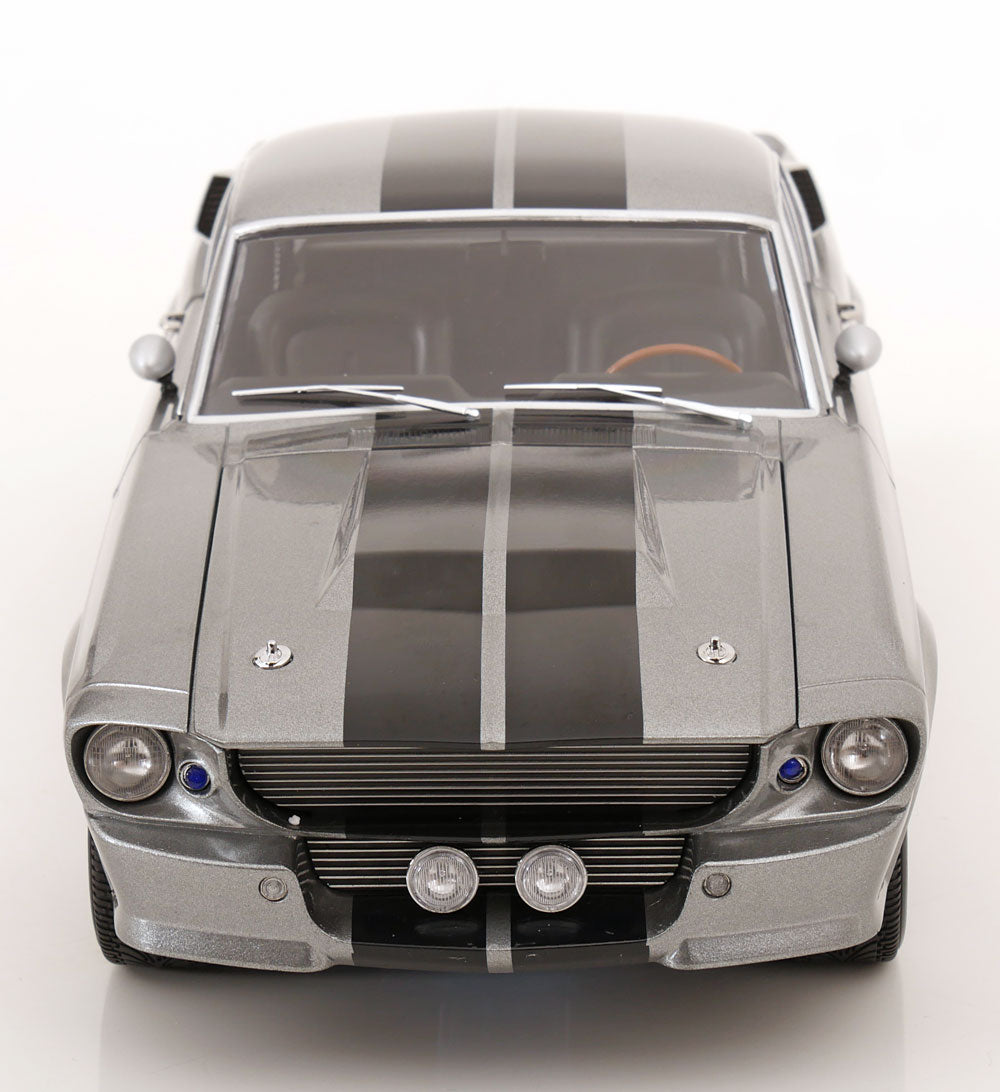 KK Scale 1967 Ford Mustang Shelby GT500 "Eleanor" Grey w/ Black Stripes 1:12